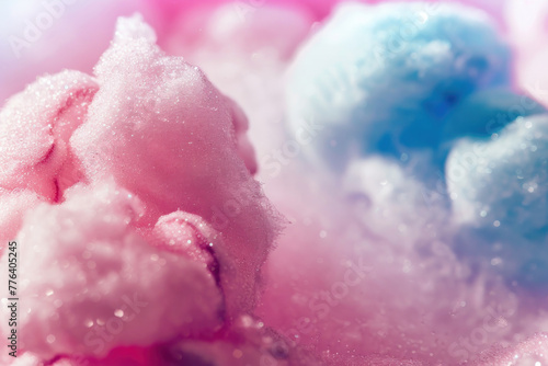 Cotton Candy Dreams: A Fluffy Duo of Pink and Blue