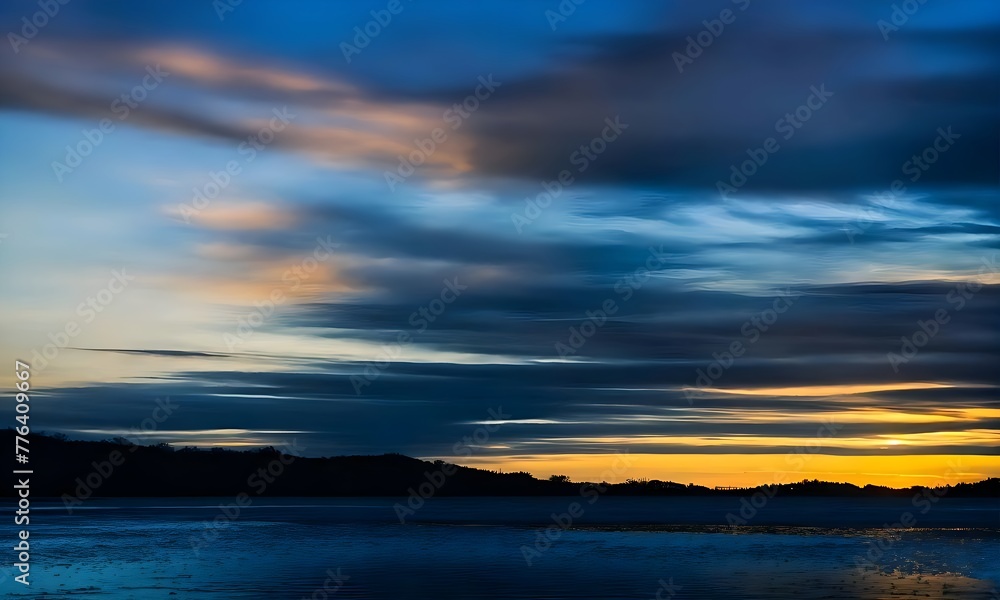 Obraz premium sunset over the sky