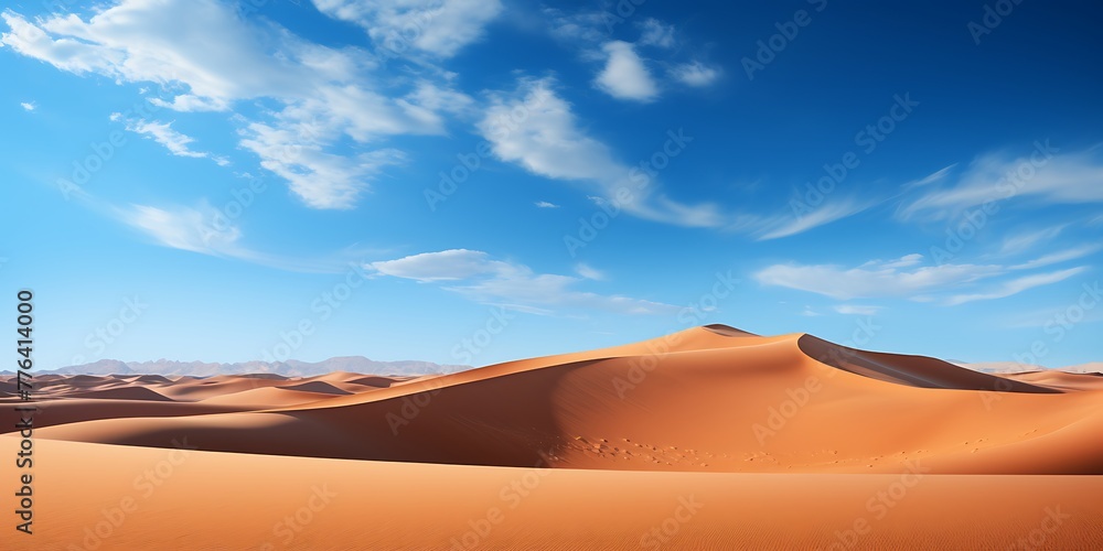 Sand dunes in the Sahara desert, Merzouga, Morocco