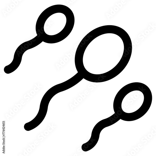 sperms icon, simple vector design photo