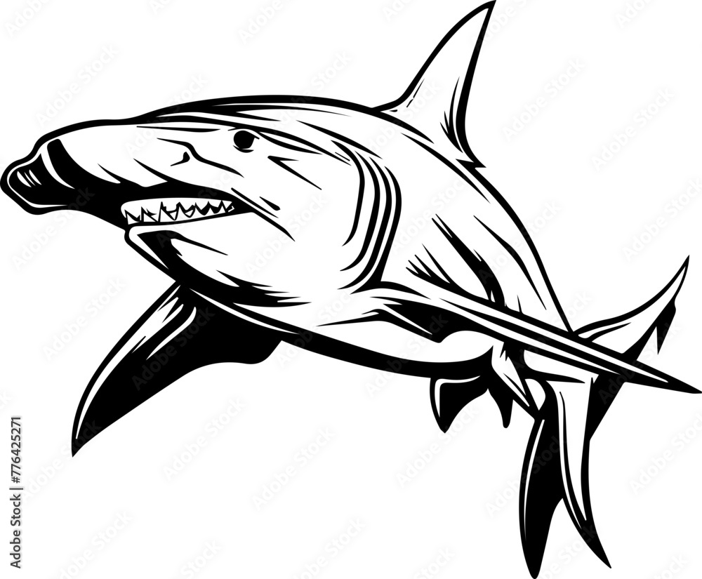 Blacck Hammerhead Shark Vector Illustration
Blacck Hammerhead Shark Vector Illustration