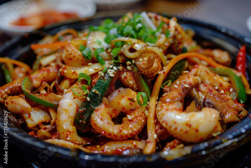 Spicy Octopus Stir-Fry in Korean Style