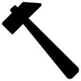 hammer icon, simple vector design