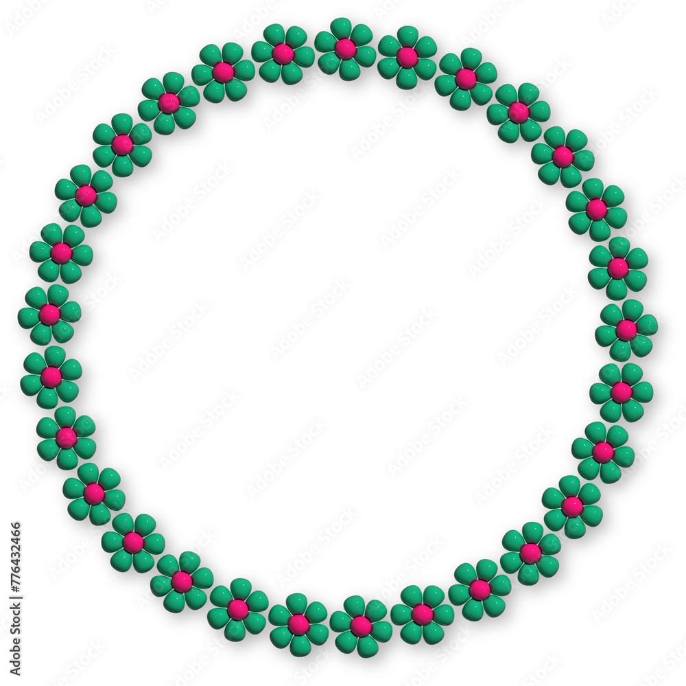 3D Flower Illustrations and Flower Frames 3D Flower Illustrations and Flower Frames