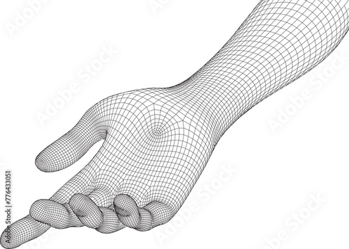 Representación vectorial de 3d. Estilo de trama