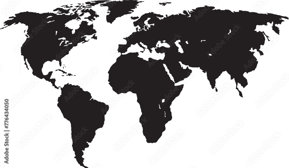 world map on black world map on black