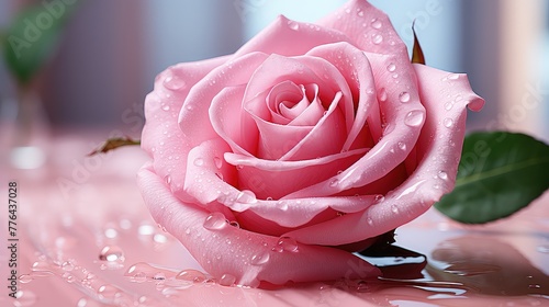 Close up of beautiful pink rose UHD Wallpaper
