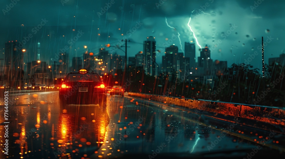 Stormy Cityscape Stormy Cityscape