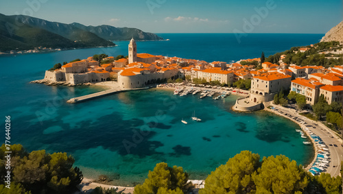 Magnificent Budva Montenegro idyllic photo