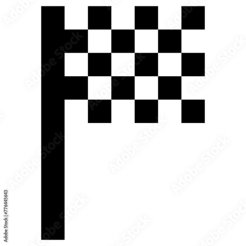 race flag icon, simple vector design