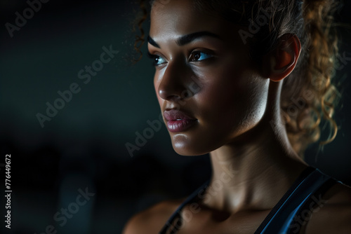 Photo of a Beautiful Female Fitness Instructor, Generative AI