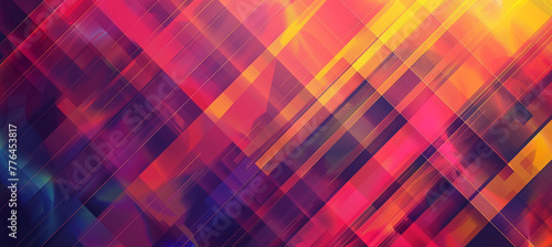 abstract colorful background with geometric patter-AI generated image
 photo