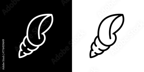 Shell icon. Sea icon. Fish. Pope. Shark. Ship. Coral reefs. Dolphins. Starfish. Octopus. Crab. Lobster. Shrimp. Sea Logo. Black icon. Black line icon.