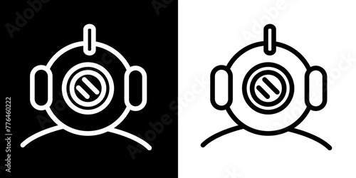 Wetsuit icon. Sea icon. Fish. Pope. Shark. Ship. Coral reefs. Dolphins. Starfish. Octopus. Crab. Lobster. Shrimp. Sea Logo. Black icon. Black line icon.