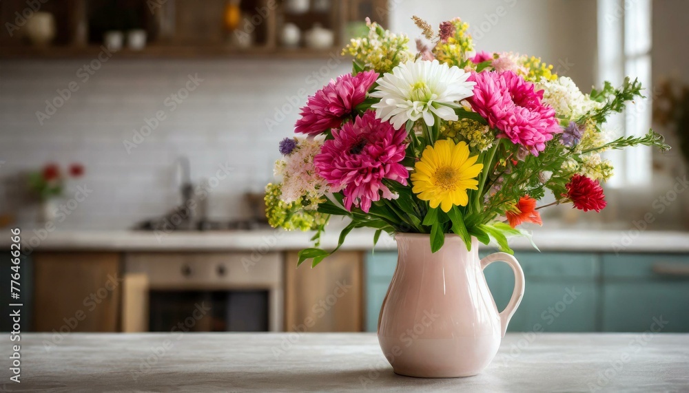 custom made wallpaper toronto digitalBouquet of fresh vibrant flowers in a vase