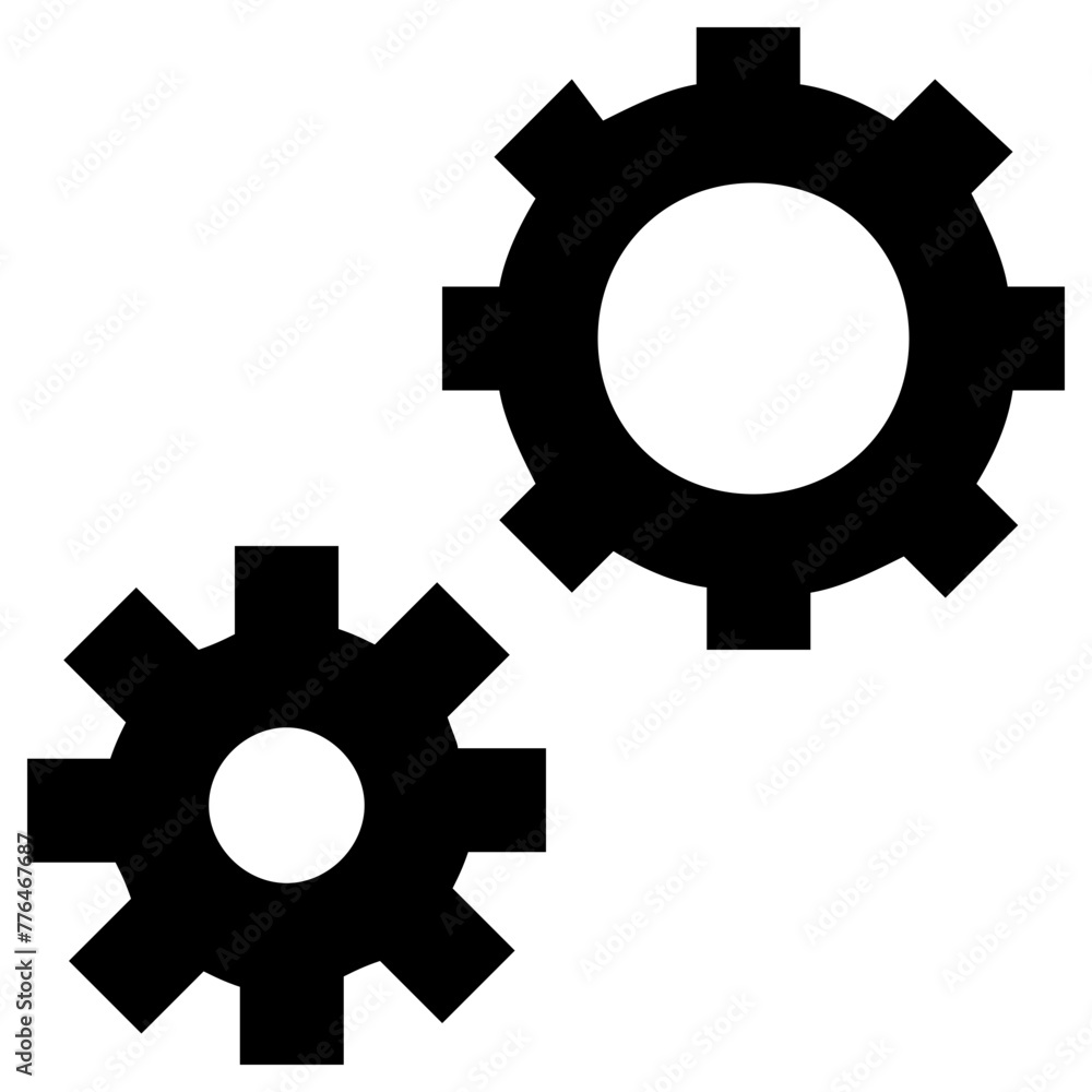 cog icon, simple vector design