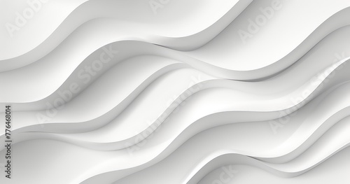 Elegant White Wave Pattern for Modern Design
