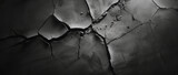 Black Cracked Surface Abstract Background