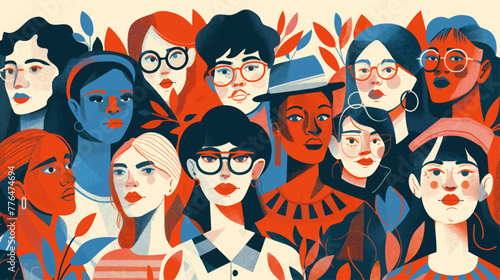 Young diverse People 