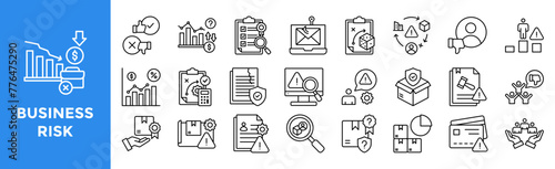 Business Risk icon set