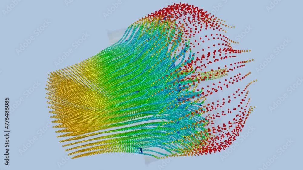 CFD simulation Computational fluid dynamics - blade airflow simulation ...