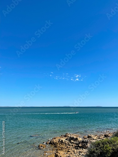 Beach and blue sky, Seventeen Seventy, Queensland, Australia