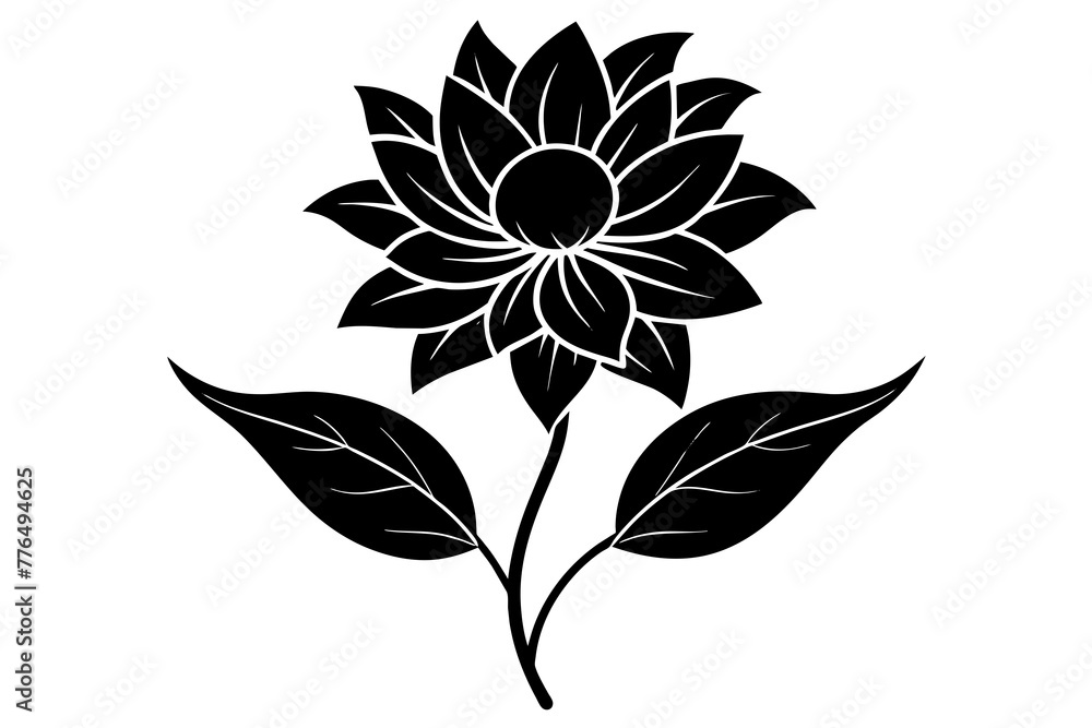 flower silhouette vector illustration flower silhouette vector illustration