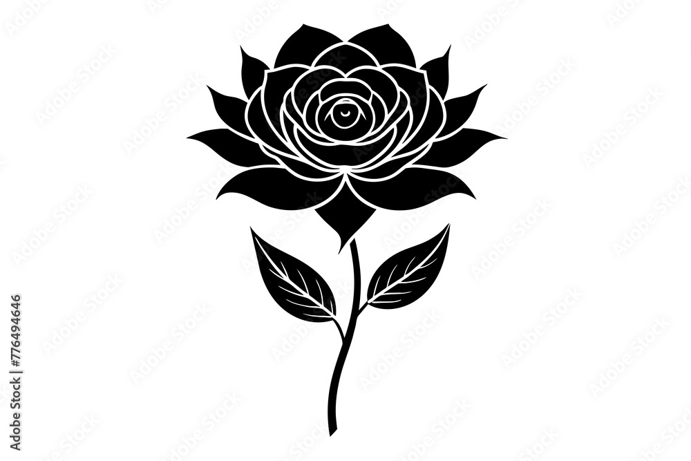 flower silhouette vector illustration flower silhouette vector illustration
