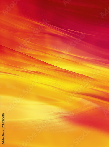 Yellow and Red Aesthetic Wallpaper. Blurred Gradient AI-generated Image