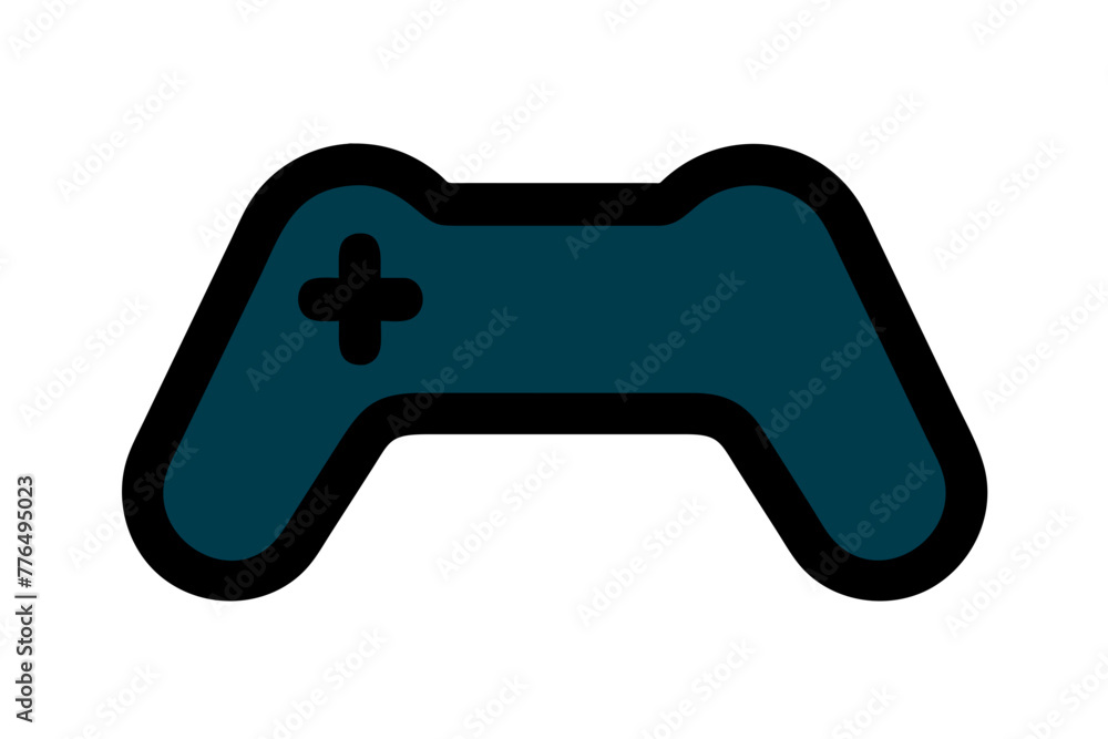 game controller silhouette vector illustration game controller silhouette vector illustration
