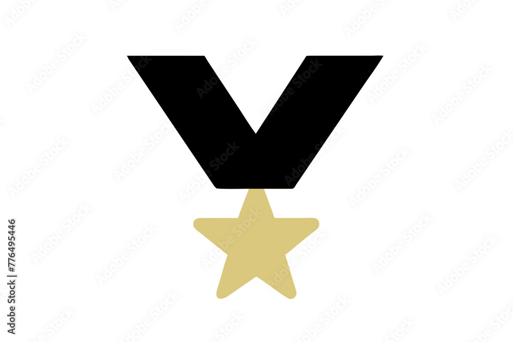 medal silhouette vector illustration medal silhouette vector illustration