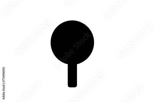 tennis racket silhouette vector illustration