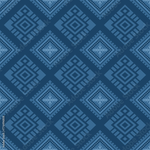 Navajo southwest geometric seamless pattern fabric colorful design for textile printing