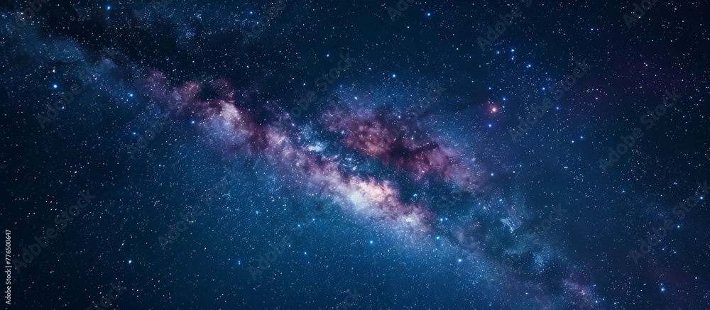 Fototapeta premium A serene view of the galaxy and stars at night
