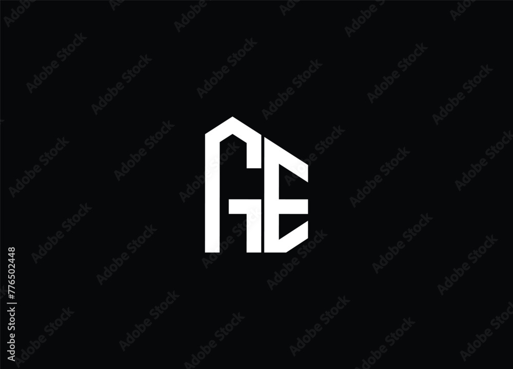 GE initial letter logo design and monogram logo GE initial letter logo design and monogram logo