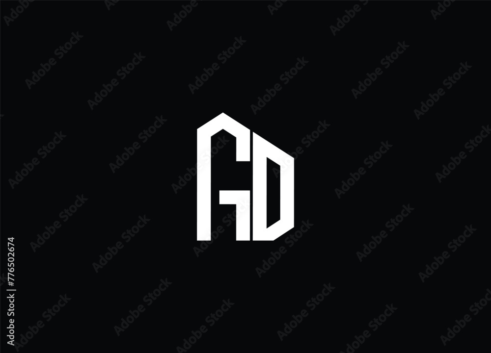 GD initial letter logo design and monogram logo GD initial letter logo design and monogram logo