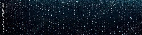 Abstract illustration of rain on dark glass. Background for social media banner  website and for your design  space for text. 