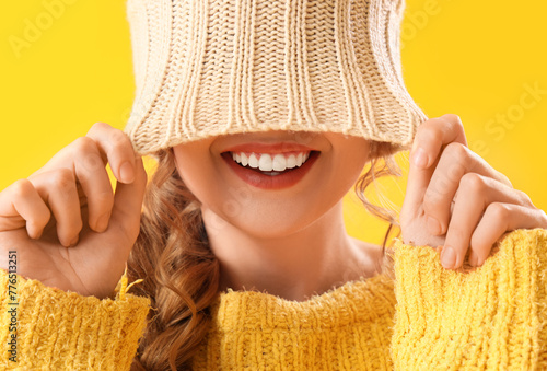 Beautiful happy young woman...