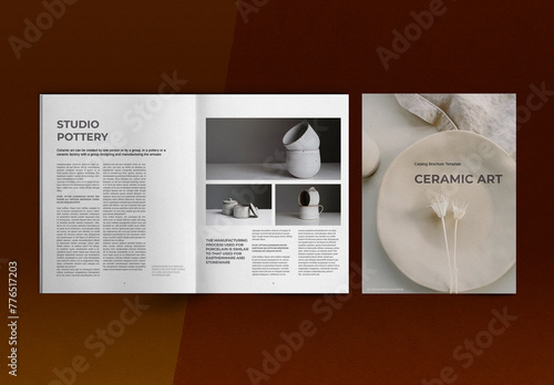 Ceramic Art Portfolio Catalog Brochure Layout (ID: 776517203)