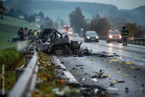 Heavy car accident Germany