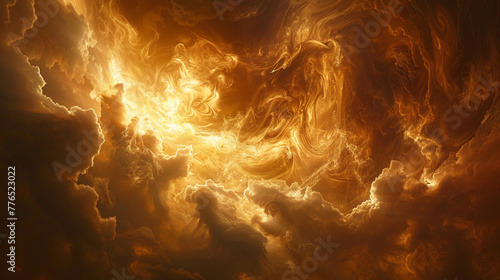 The swirling clouds of Venus, illuminated by the light of the Sun © baseer
