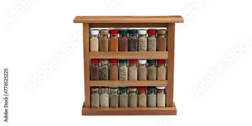 Brown wooden spice rack Transparent Background Images 