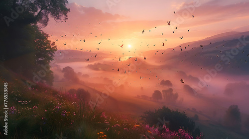 The echo of birdsong filling the valley at dawn © Be Naturally