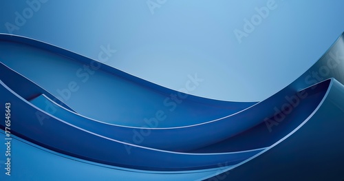 the blue background is curved, in the style of precisionist style, soft tonal transitions, windows vista, flickr, handheld, simplicity, ultrafine detail photo