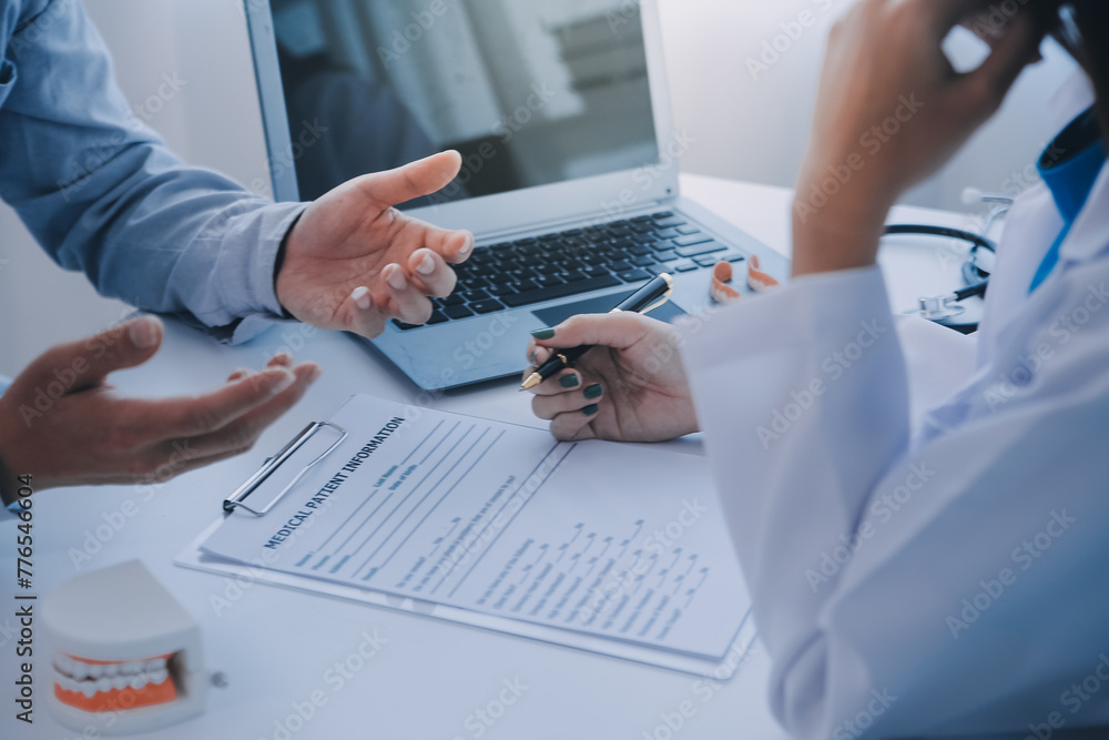 Team of doctors and dentists talking and working health care talk medical conference concept online consultant Team of doctors and dentists talking and working health care talk medical conference concept online consultant