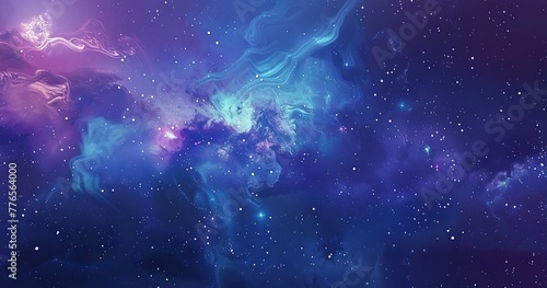 trippy cartoon background of the Milky Way galaxy  epic comic book style