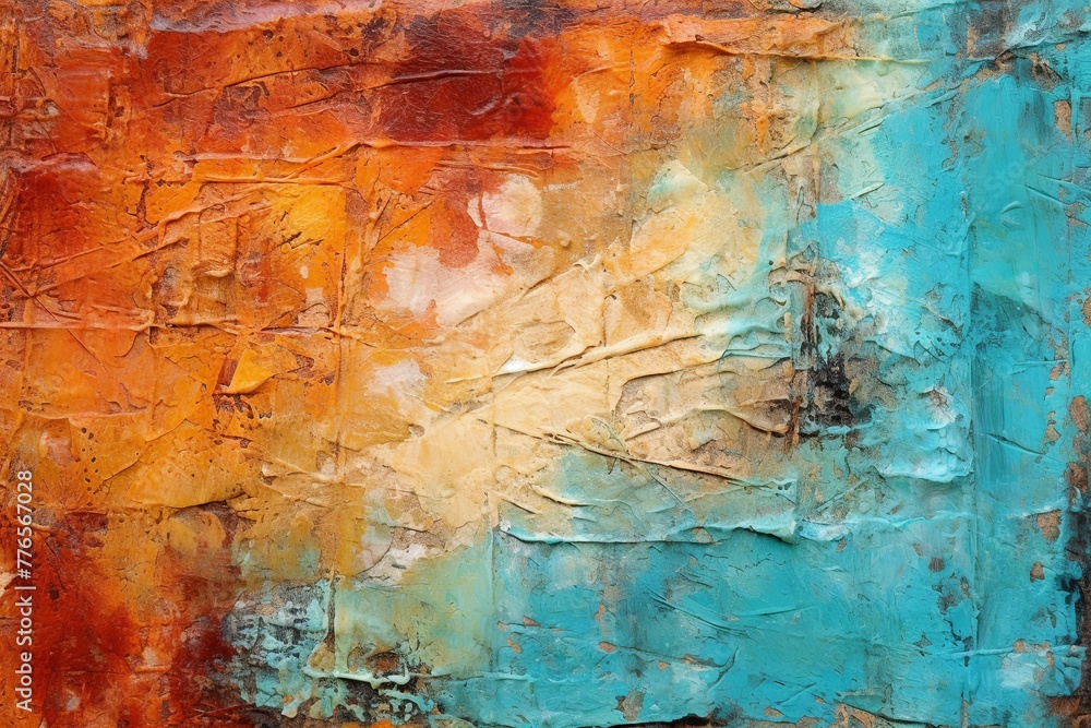 Obraz premium Handmade Paper and Abstract Acrylic