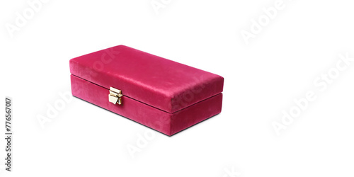 Pink velvet jewelry box Transparent Background Images 