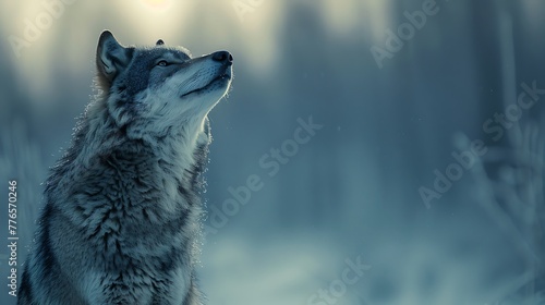 The silence of the Arctic interrupted only by the occasional howl of a wolf