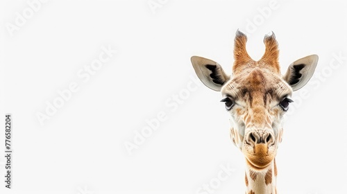 Friendly Giraffe Portrait Image 